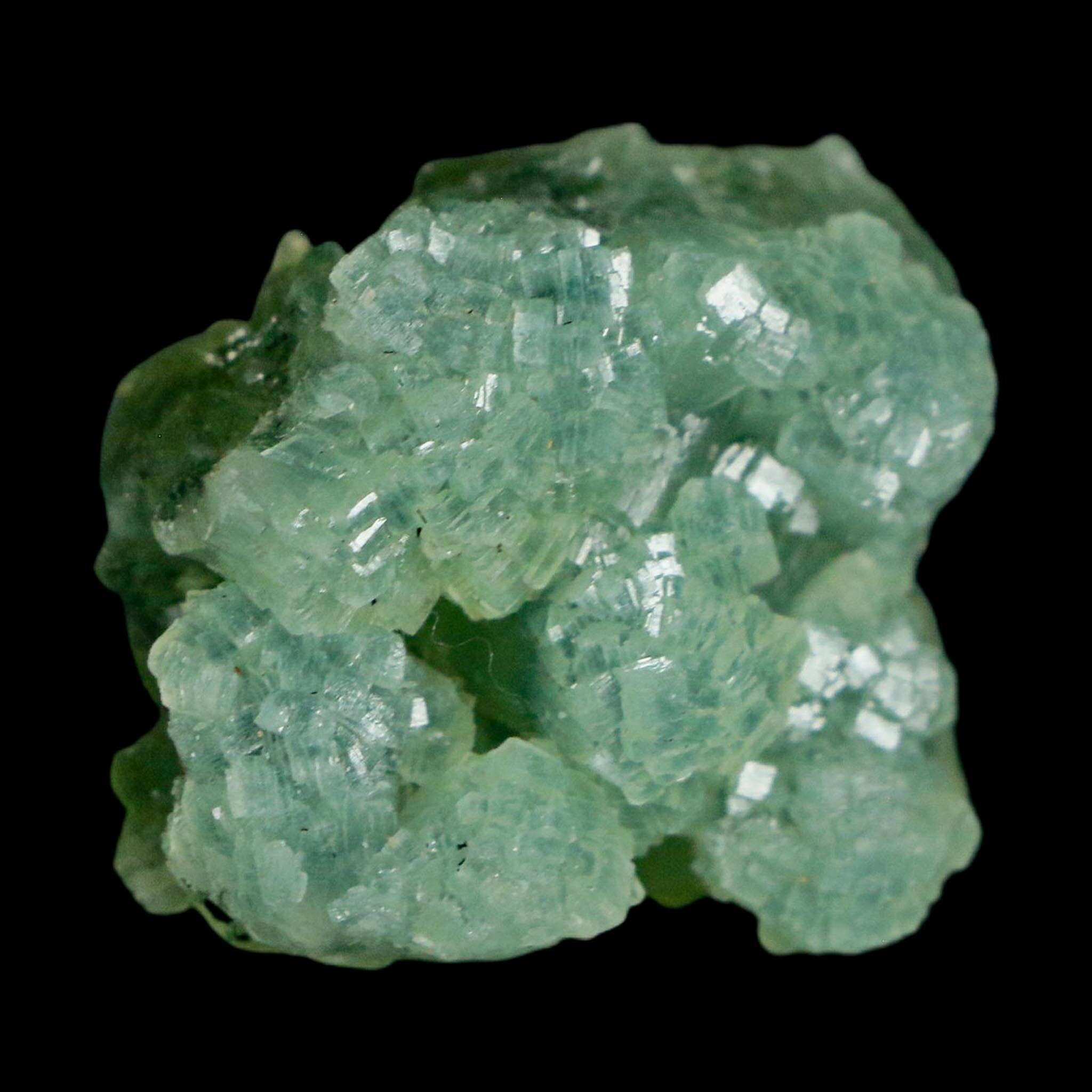 1.1" Rough Green Prehnite Crystal Mineral Specimen Location Imilchil, Morocco