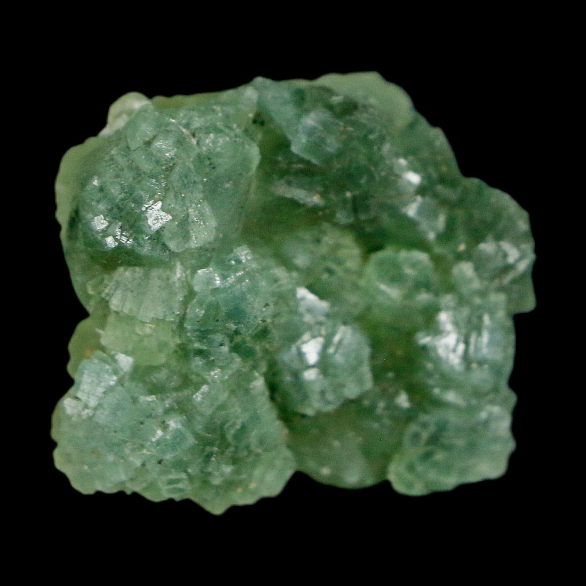 1.1" Rough Green Prehnite Crystal Mineral Specimen Location Imilchil, Morocco