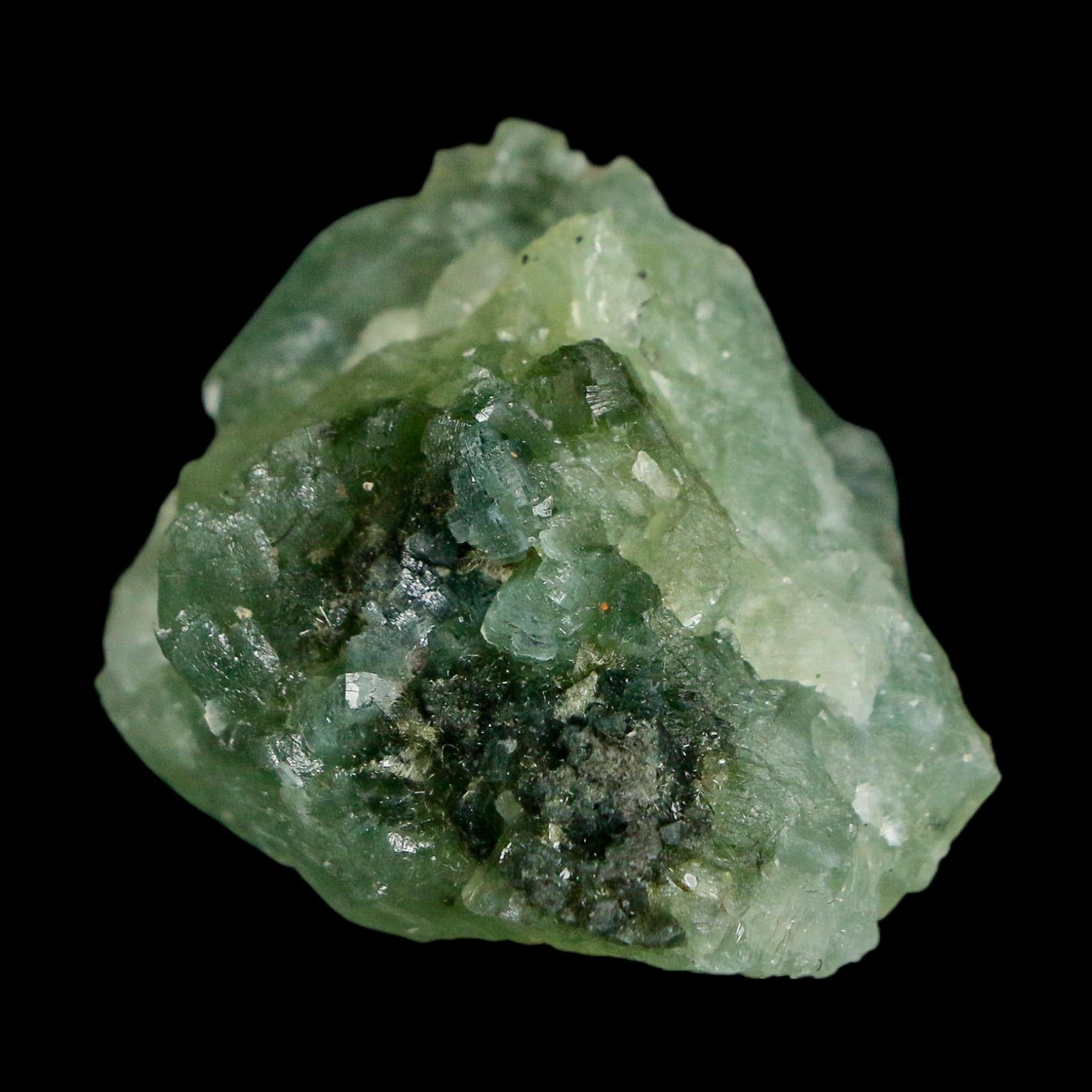 1.4" Rough Green Prehnite Crystal Mineral Specimen Location Imilchil, Morocco