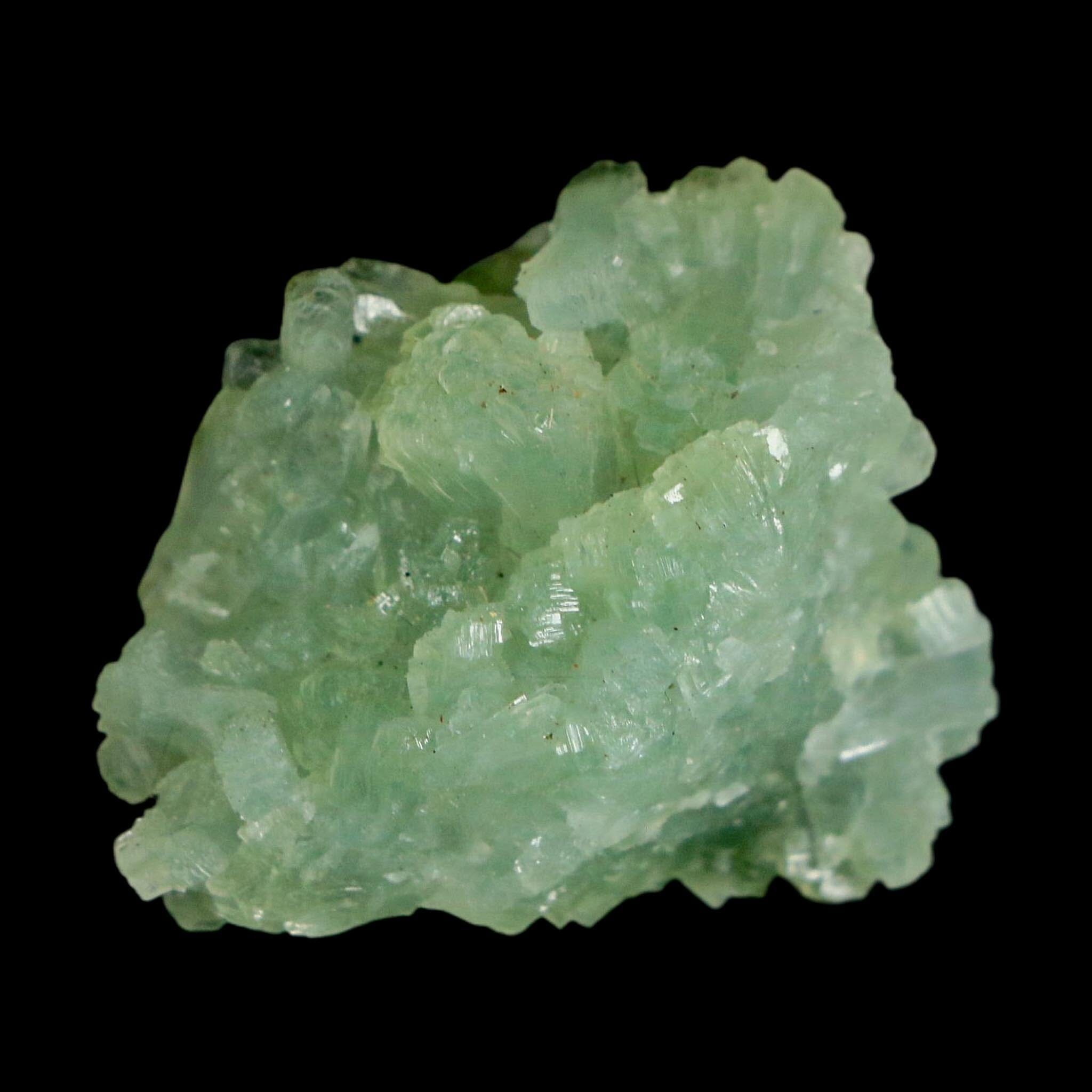 1.4" Rough Green Prehnite Crystal Mineral Specimen Location Imilchil, Morocco