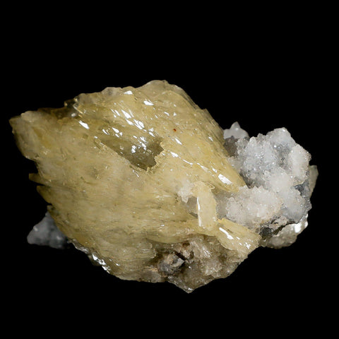 3.4" Barite Blades, Pyrite And Crystal Quartz Minerals Bou Nahas Mine Morocco - Fossil Age Minerals