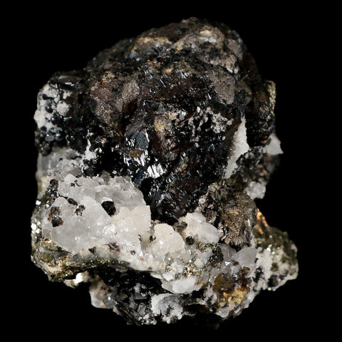 2.5" Galena, Pyrite, Crystal Quartz And Barite Minerals Bou Nahas Mine Morocco - Fossil Age Minerals