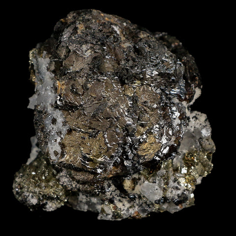 2.5" Galena, Pyrite, Crystal Quartz And Barite Minerals Bou Nahas Mine Morocco - Fossil Age Minerals