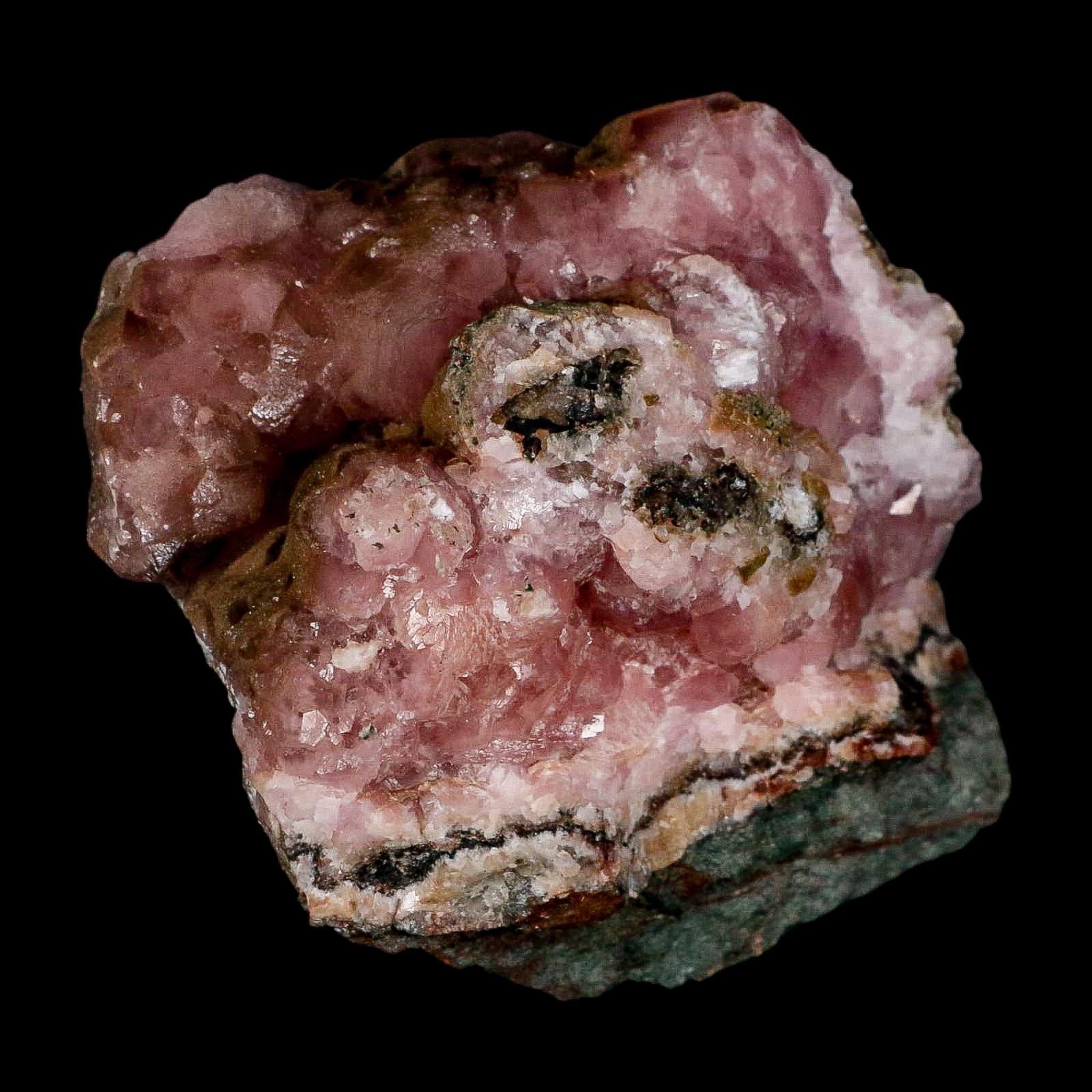3.3" Pink Cobaltain Cobalt Calcite Natural Crystal Druzy Mineral Specimen Morocco - Fossil Age Minerals