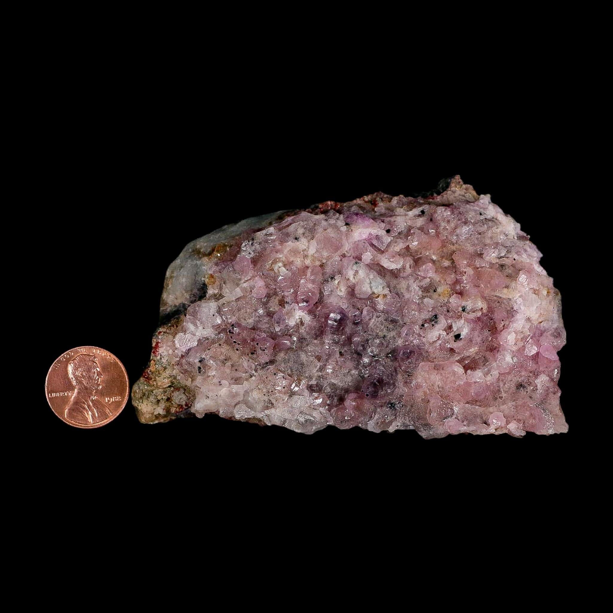 3.9" Pink Cobaltain Cobalt Calcite Natural Crystal Druzy Mineral Specimen Morocco - Fossil Age Minerals