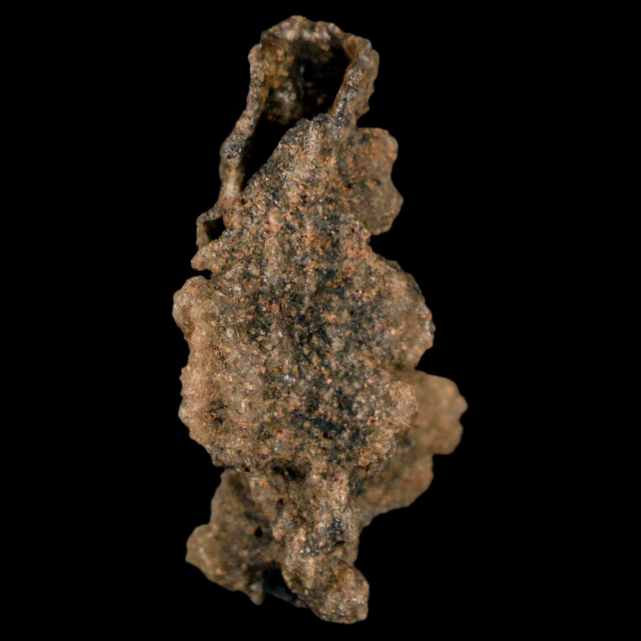 1.7" Fulgurite Petrified Lightning Strike Glass Sahara Desert Algeria - Fossil Age Minerals