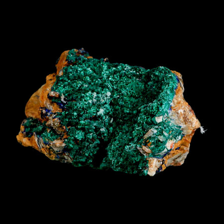 3.1" Dark Green Malachite Crystal Mineral Specimen Tiznit Province Morocco