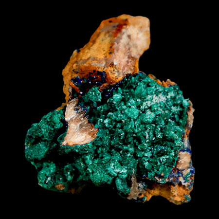 2" Dark Green Malachite Crystal Mineral Specimen Tiznit Province Morocco