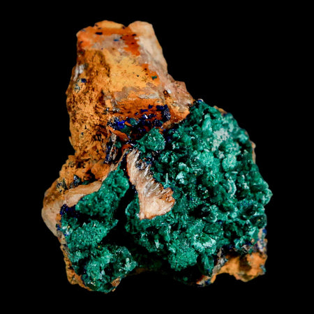 2" Dark Green Malachite Crystal Mineral Specimen Tiznit Province Morocco