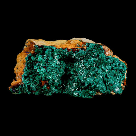 3" Dark Green Malachite Crystal Mineral Specimen On Rock Tiznit Province Morocco