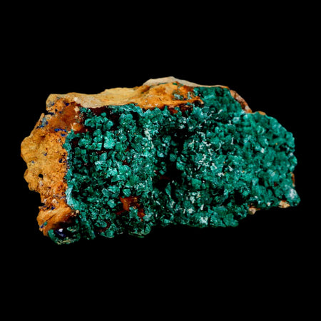 3" Dark Green Malachite Crystal Mineral Specimen On Rock Tiznit Province Morocco