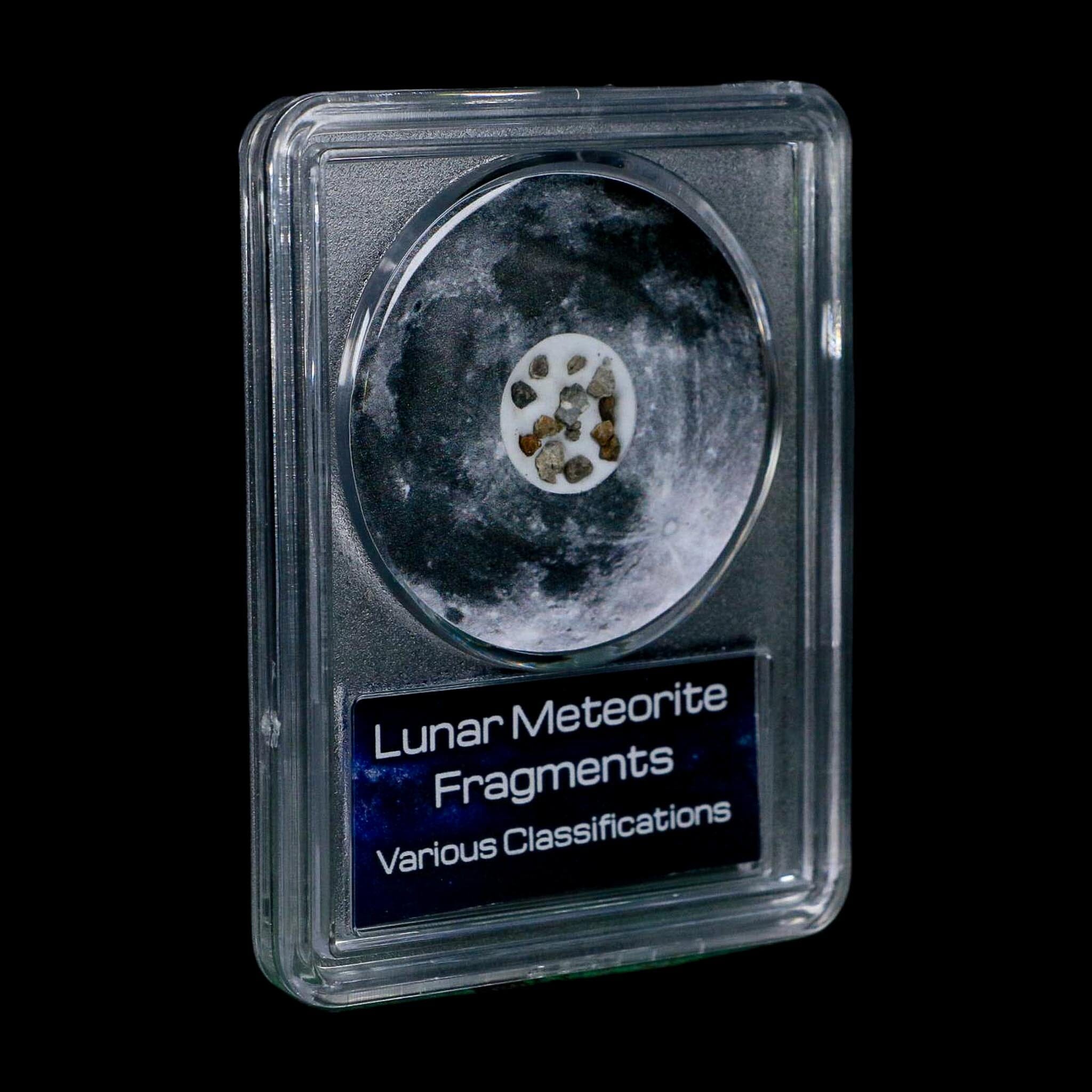 Moon Rock Lunar Meteorite Fragments Various Classifications Outer Space COA - Fossil Age Minerals