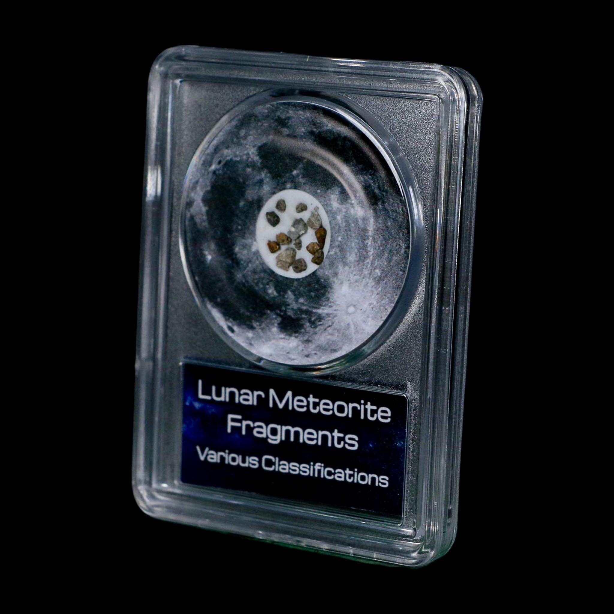Moon Rock Lunar Meteorite Fragments Various Classifications Outer Space COA - Fossil Age Minerals