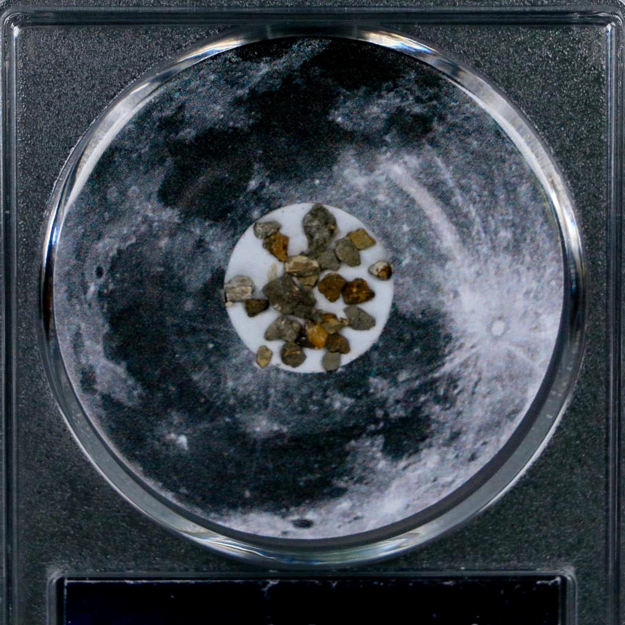Moon Rock Lunar Meteorite Fragments Various Classifications Outer Space COA - Fossil Age Minerals