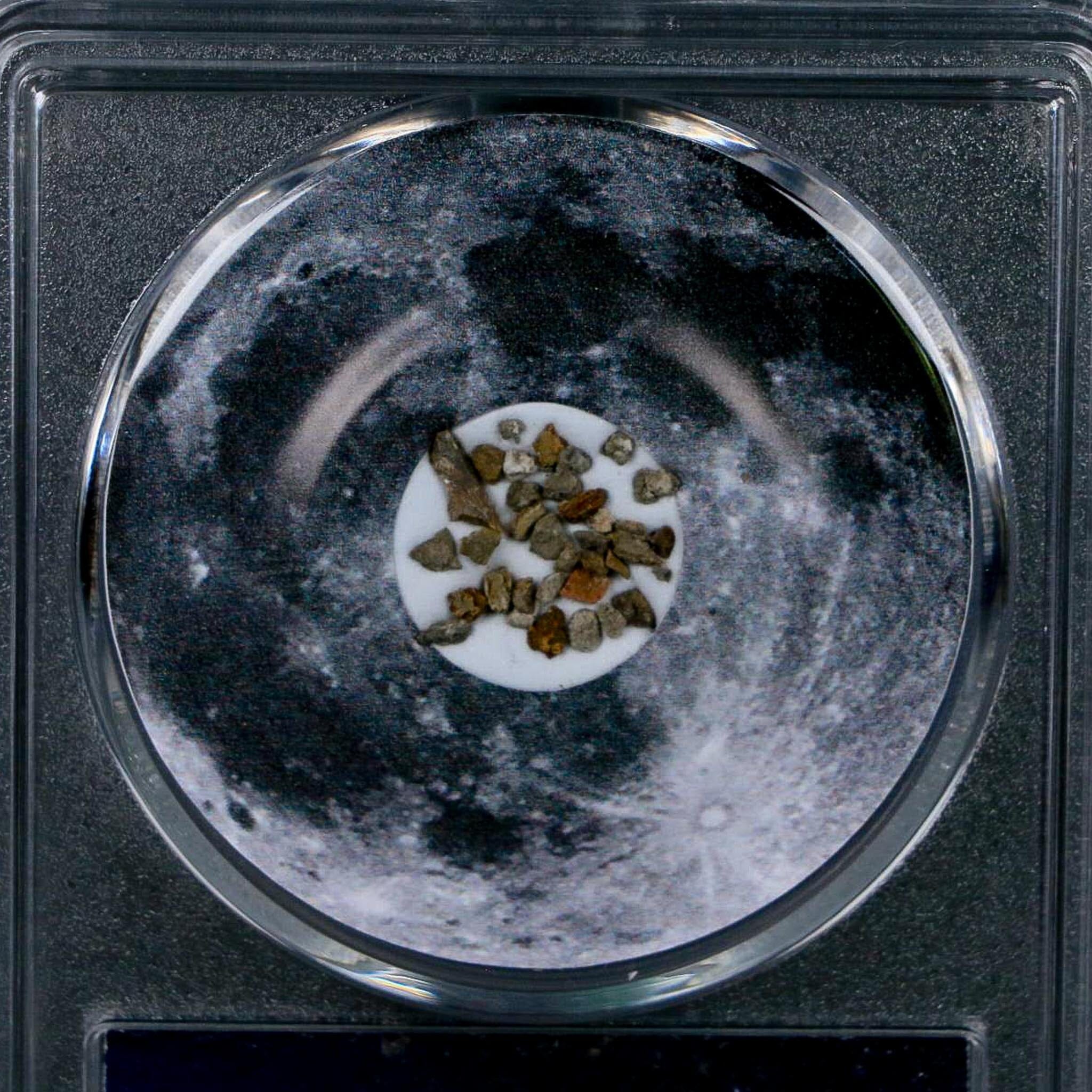 Moon Rock Lunar Meteorite Fragments Various Classifications Outer Space COA - Fossil Age Minerals