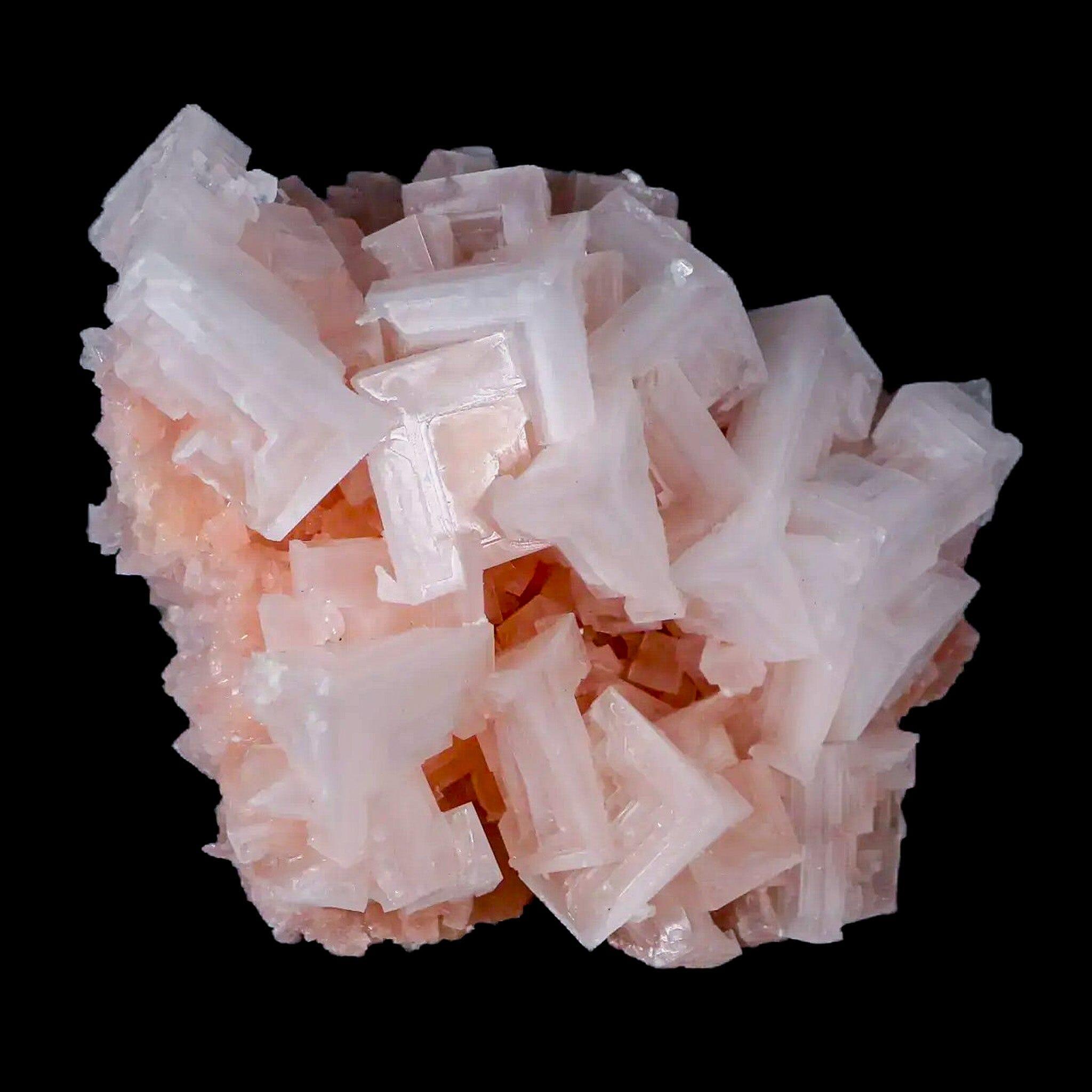 3.8" Quality Pink Halite Salt Crystals Cluster Mineral Trona, CA Searles Lake - Fossil Age Minerals
