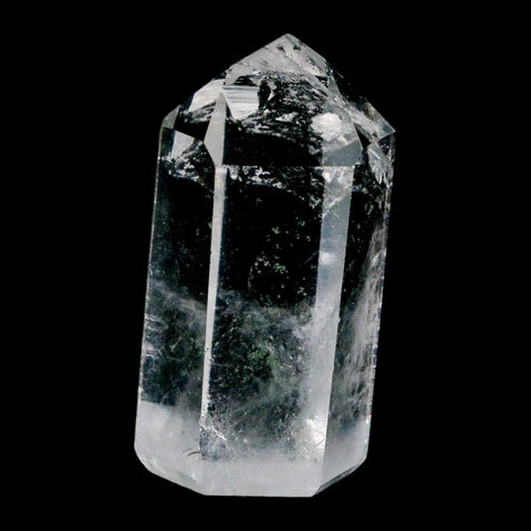 2.2" Crackle Crystal Quartz Tower Point Mineral Specimen Self Standing Brazil - Fossil Age Minerals