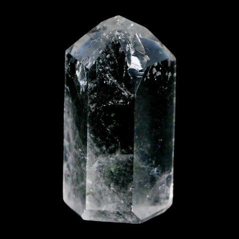 2.2" Crackle Crystal Quartz Tower Point Mineral Specimen Self Standing Brazil - Fossil Age Minerals