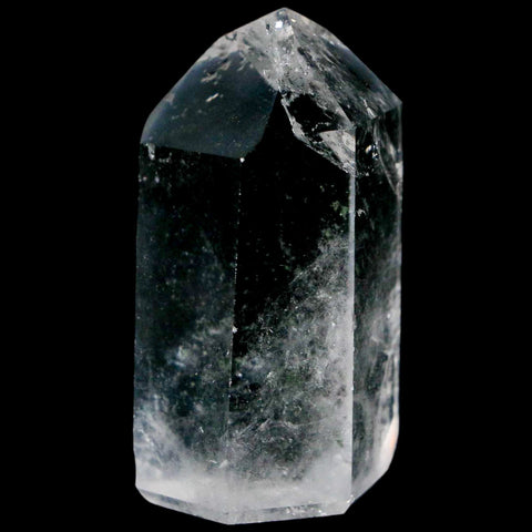 2.2" Crackle Crystal Quartz Tower Point Mineral Specimen Self Standing Brazil - Fossil Age Minerals