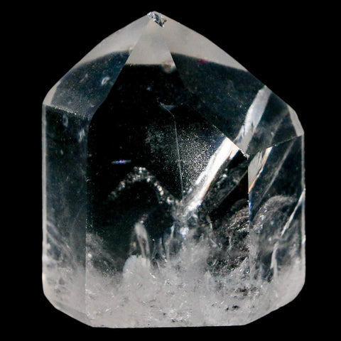 1.9" Crackle Crystal Quartz Tower Point Mineral Specimen Self Standing Brazil - Fossil Age Minerals