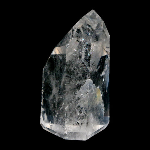 2.1" Crackle Crystal Quartz Tower Point Mineral Specimen Self Standing Brazil - Fossil Age Minerals