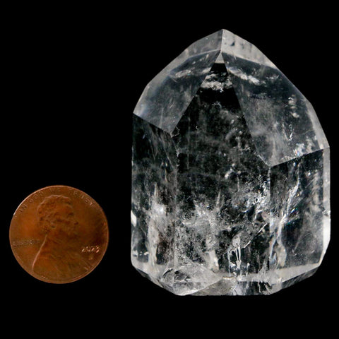 1.9" Crackle Crystal Quartz Tower Point Mineral Specimen Self Standing Brazil - Fossil Age Minerals