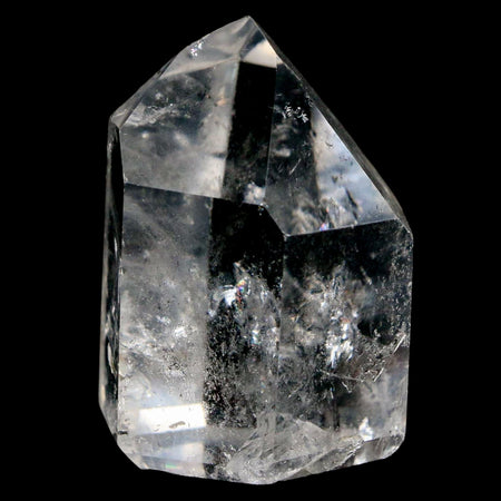 1.9" Crackle Crystal Quartz Tower Point Mineral Specimen Self Standing Brazil