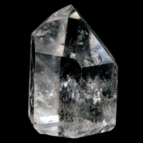 1.9" Crackle Crystal Quartz Tower Point Mineral Specimen Self Standing Brazil - Fossil Age Minerals