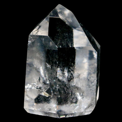 1.9" Crackle Crystal Quartz Tower Point Mineral Specimen Self Standing Brazil - Fossil Age Minerals