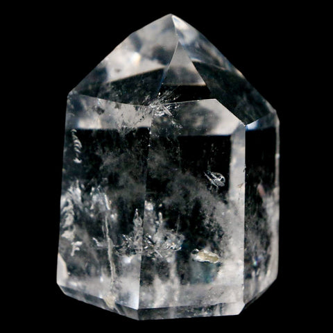 1.9" Crackle Crystal Quartz Tower Point Mineral Specimen Self Standing Brazil - Fossil Age Minerals