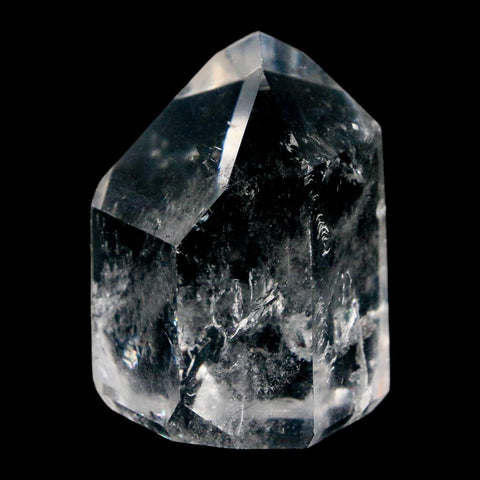 1.9" Crackle Crystal Quartz Tower Point Mineral Specimen Self Standing Brazil - Fossil Age Minerals