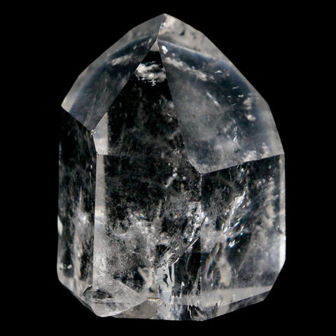 1.9" Crackle Crystal Quartz Tower Point Mineral Specimen Self Standing Brazil - Fossil Age Minerals