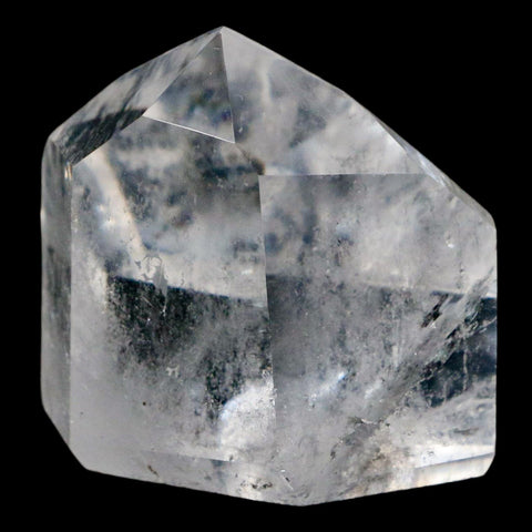 2" Crackle Crystal Quartz Tower Point Mineral Specimen Self Standing Brazil - Fossil Age Minerals