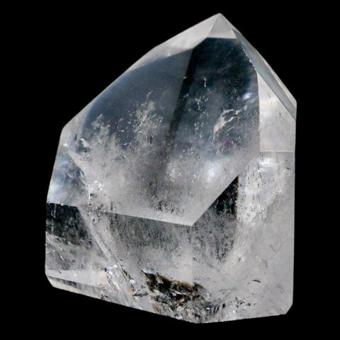 2" Crackle Crystal Quartz Tower Point Mineral Specimen Self Standing Brazil - Fossil Age Minerals