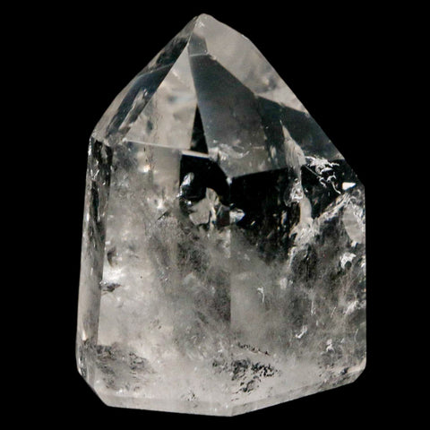 1.9" Crackle Crystal Quartz Tower Point Mineral Specimen Self Standing Brazil - Fossil Age Minerals