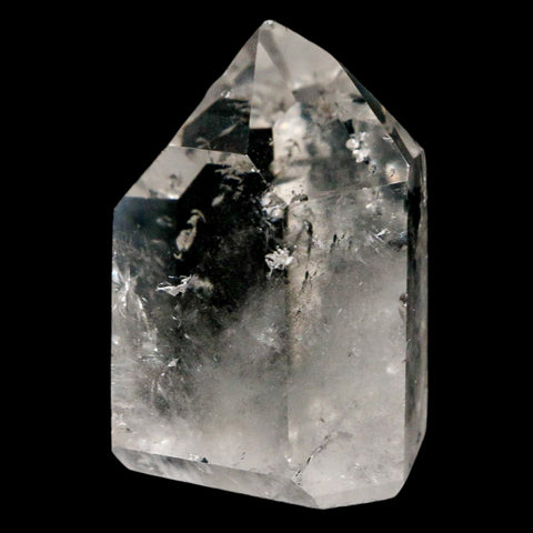 1.9" Crackle Crystal Quartz Tower Point Mineral Specimen Self Standing Brazil - Fossil Age Minerals