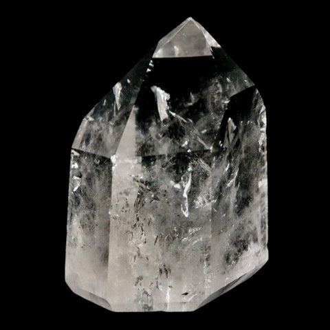 1.9" Crackle Crystal Quartz Tower Point Mineral Specimen Self Standing Brazil - Fossil Age Minerals