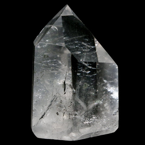 1.7" Crackle Crystal Quartz Tower Point Mineral Specimen Self Standing Brazil - Fossil Age Minerals