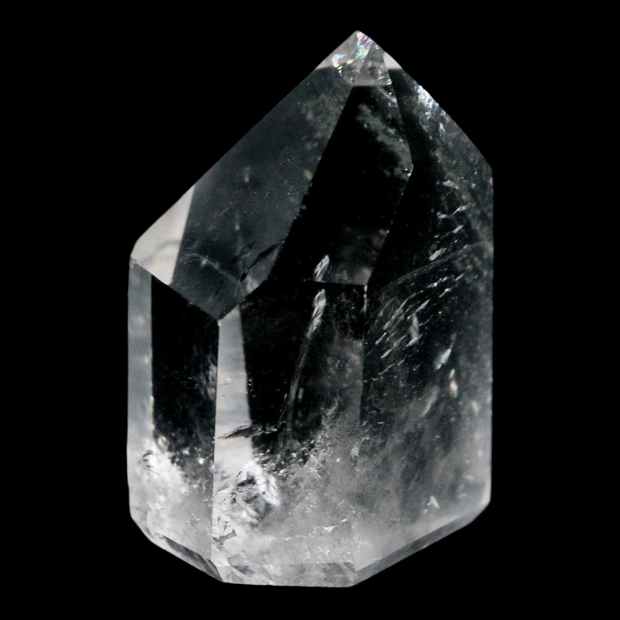 1.7" Crackle Crystal Quartz Tower Point Mineral Specimen Self Standing Brazil - Fossil Age Minerals
