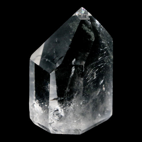 1.7" Crackle Crystal Quartz Tower Point Mineral Specimen Self Standing Brazil - Fossil Age Minerals