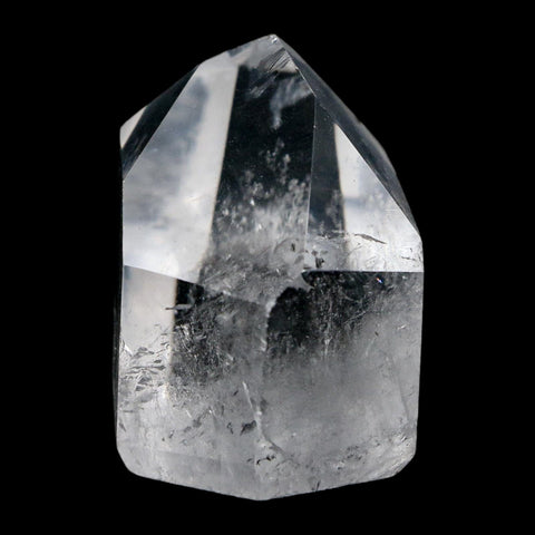 1.7" Crackle Crystal Quartz Tower Point Mineral Specimen Self Standing Brazil - Fossil Age Minerals