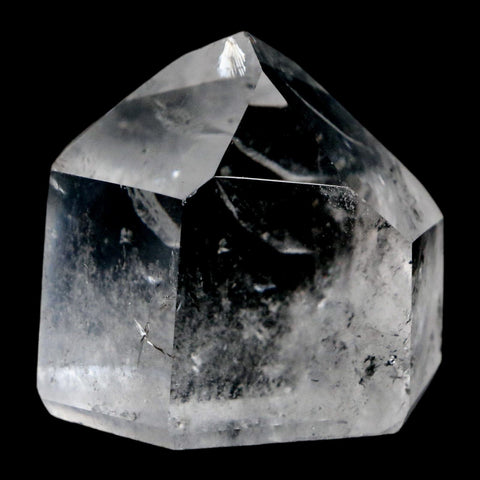 1.7" Crackle Crystal Quartz Tower Point Mineral Specimen Self Standing Brazil - Fossil Age Minerals