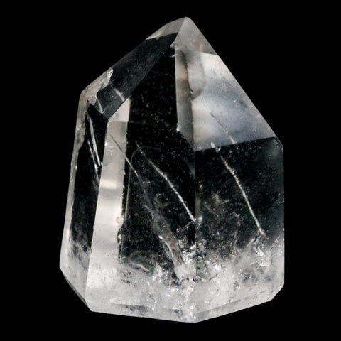 1.8" Crackle Crystal Quartz Tower Point Mineral Specimen Self Standing Brazil - Fossil Age Minerals