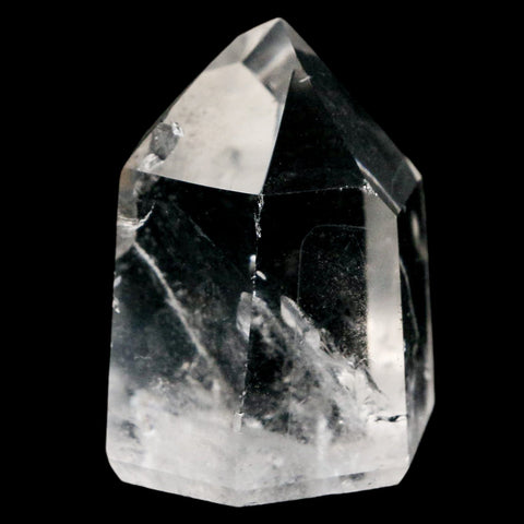 1.8" Crackle Crystal Quartz Tower Point Mineral Specimen Self Standing Brazil - Fossil Age Minerals