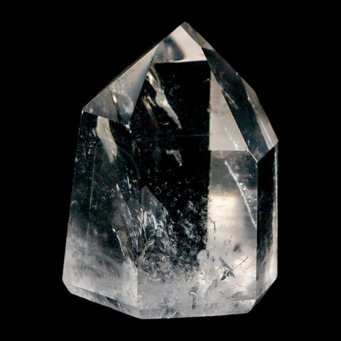 1.8" Crackle Crystal Quartz Tower Point Mineral Specimen Self Standing Brazil - Fossil Age Minerals