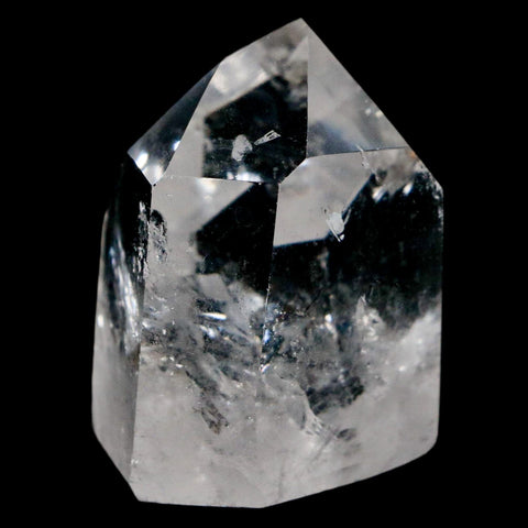 1.8" Crackle Crystal Quartz Tower Point Mineral Specimen Self Standing Brazil - Fossil Age Minerals