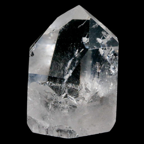 1.8" Crackle Crystal Quartz Tower Point Mineral Specimen Self Standing Brazil - Fossil Age Minerals