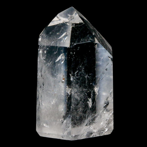 2.2" Crackle Crystal Quartz Tower Point Mineral Specimen Self Standing Brazil - Fossil Age Minerals