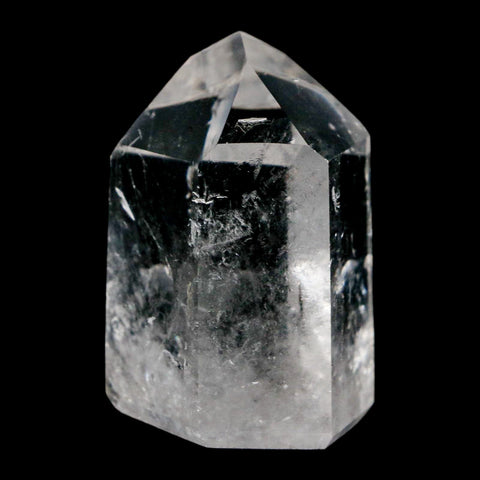 2.2" Crackle Crystal Quartz Tower Point Mineral Specimen Self Standing Brazil - Fossil Age Minerals