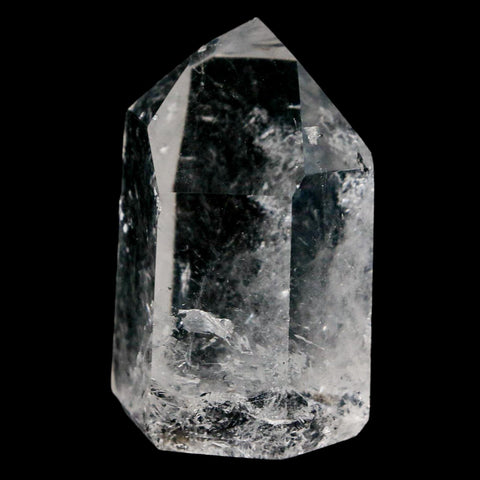 2.2" Crackle Crystal Quartz Tower Point Mineral Specimen Self Standing Brazil - Fossil Age Minerals